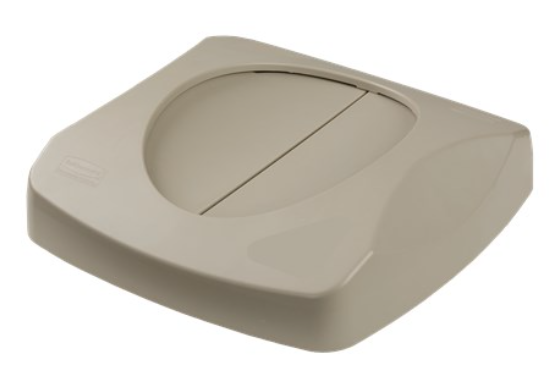 Untouchable Square Swing Lid Beige 23Gal/87Ltr