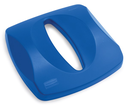 Universal Square Recycling Lid Paper Blue