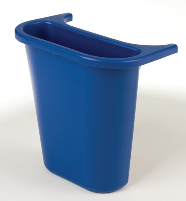 Side Bin Recycling fits Wastebasket Large Blue 5Qt/4Ltr
