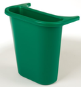 Side Bin Recycling Fits Wastebasket Large Green 5Qt/4Ltr