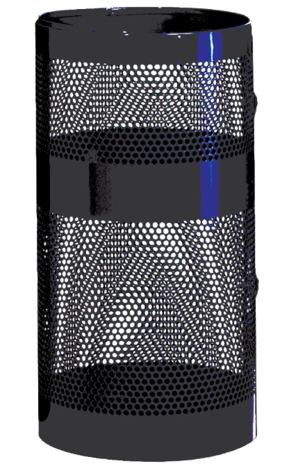 Towne Pole/Wall Mount Black 22Gal/83Ltr