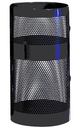 Towne Pole/Wall Mount Black 22Gal/83Ltr