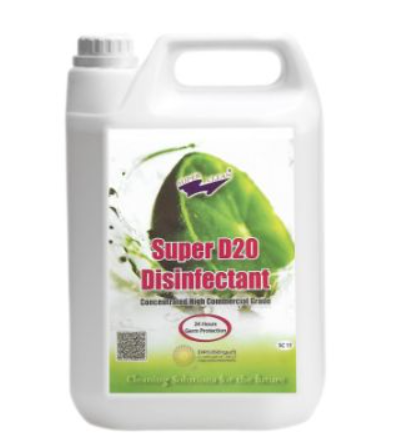 Super D20 Disinfectant Lemon 5L Multi-Purpose Cleaner 3pc/box 