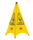 Multilingual "Wet Floor" Pop Up Floor Cone 30" Yellow  
