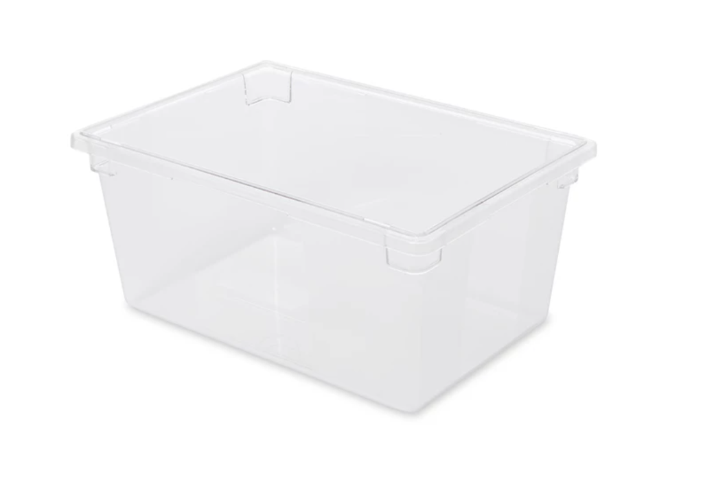Food Tote Box 16.6Gal/63L 26"x18"x12" Clear 