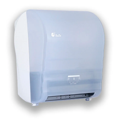 Manual Auto Cut Towel Dispenser Transparent Blue 