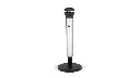 Infinity Base Mount Smoking Receptacle Stainless Steel With Black Top 