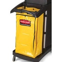 Janitorial Cleaning Cart Vinyl Bag 34 Gal Bag Yellow  