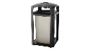 Landmark Series Classic Container Dome Top With Ash Tray Frame And Rigid Liner 50 Gal Black  