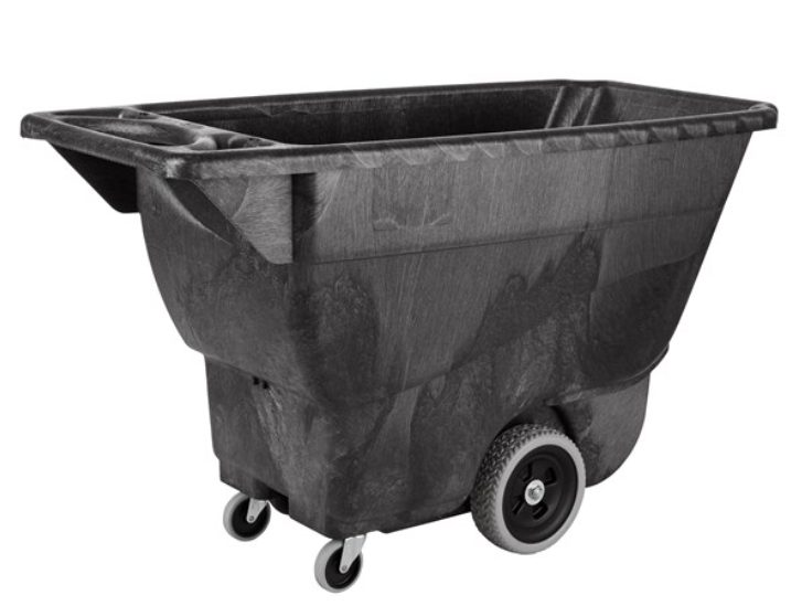 Structural Foam Tilt Truck Utility Duty 1/2 Cubic Yard Black 