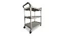 Service Utility Cart With 4"Swivel Casters 200Lbs Capacity Platinum 