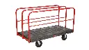 Sheet And Panel Truck 30"X60" With 8" Polyolefin Casters Black 