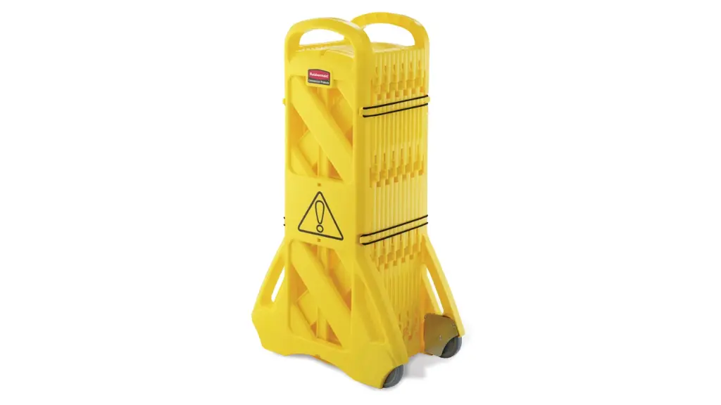 Mobile Barrier 13" Feet Yellow 