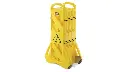 Mobile Barrier 13" Feet Yellow 