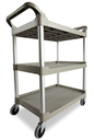 Service Utility Cart With 4"Swivel Casters 200Lbs Capacity Platinum 