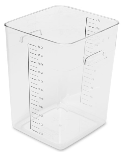 [FG632200CLR ] Square Storage Container 22Qt/20.8L Clr