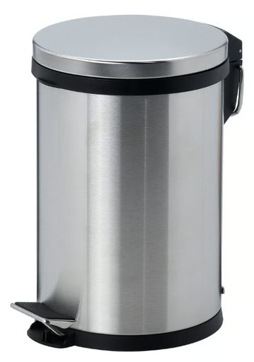 [EK9115] Stainless Steel EKO Pedal Bin 12Ltr