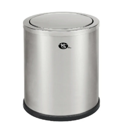 [HS-205-3-15LT] Swing Bin Stainless Steel Coated 15L (Dia245x295(H)MM)