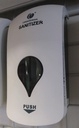 Manual soap and sanitizer dispenser wall mounted 1000ml white color with grey
