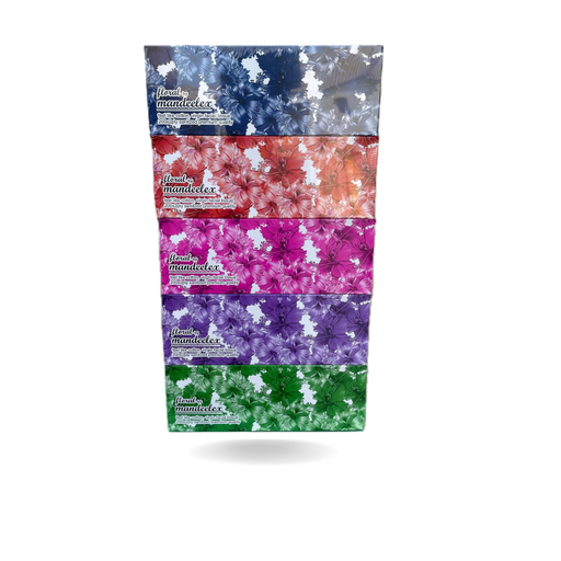 [FTM1918200SH5SHR30PPADNPM] Facial Tissue Mandeelex Floral 1918 2ply200Sh/Box 5Box/shrink Film & Handle 30Box/PP