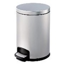 [HS-Y01-12LT-SS BIN] Stainless steel pedal bin 12L finger print resistant brush finish 