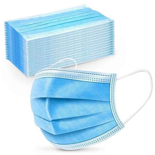 Disposable Face Mask 3Ply with Ear Loop 50Pcs/Box 20Box/Ctn