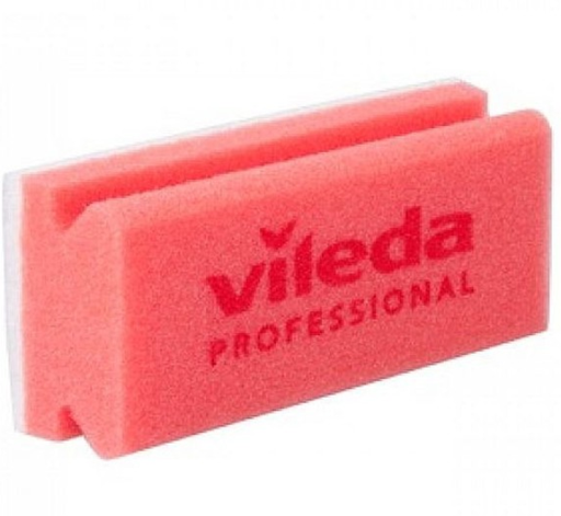 [101883] Non Scratch Sponge Pad Red 15x7cm 10Pc/Pkt Vileda