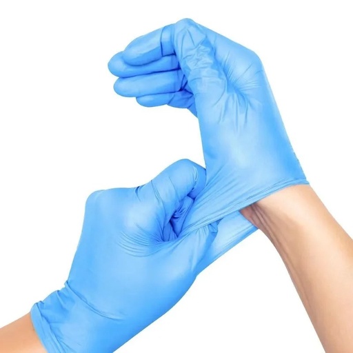 Vinyl Examination Gloves Medium Blue (Palm)