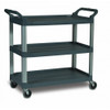[FG409100BLA] Xtra Utility Cart Open Sided 300Lbs Capacity Black 