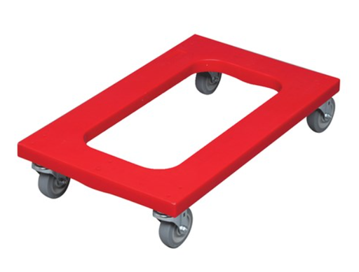 Polyethylene Dolly Flush Deck Red 