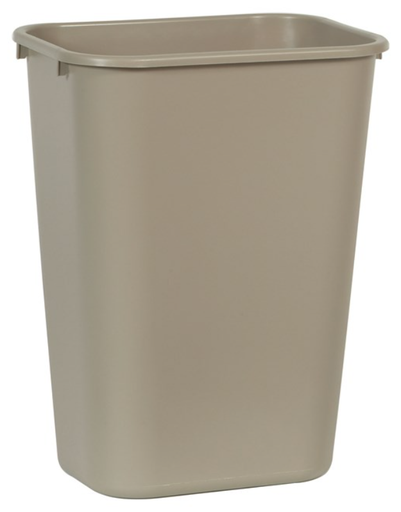 [FG295700BEIG] Wastebasket Large Beige 41Qt/38Ltr