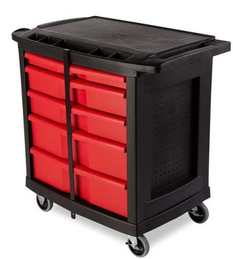 [FG773488BLA] 5 Drawer Mobile Work Center Black 