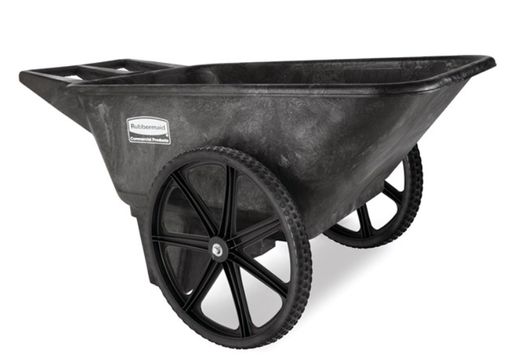 [FG564200BLA] Big Wheel Cart Assembled 8.75 Cubic foot Black 
