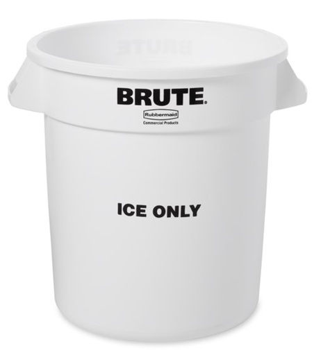 [FG9F8600WHT] Brute "Ice Only" Container White 10Gal/38Ltr