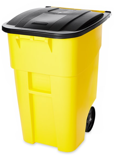 [FG9W2700YEL] Brute Rollout Container Yellow 50Gal/189Ltr