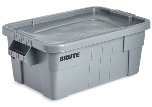 [FG9S3000GRY] Brute Tote With Lid 14Gal/52L Gray 