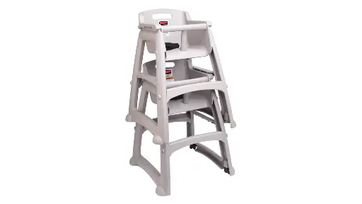 [FG781408PLAT] Sturdy Chair Youth Seat Platinum without wheels