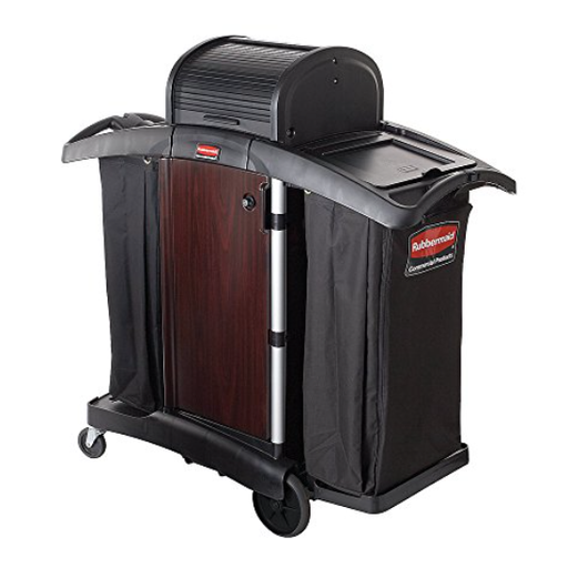 [FG9T9500BLA] Upscale Housekeeping Cart Black