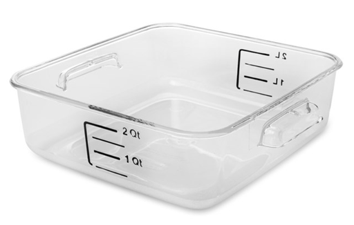 [FG630200CLR] Square Storage Container 2Qt/1.9L Clear