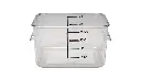 [FG630400CLR] Square Storage Container 4Qt/3.8L Clear