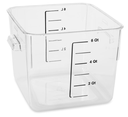 [FG630600CLR] Square Storage Container 6Qt/5.7L Clear