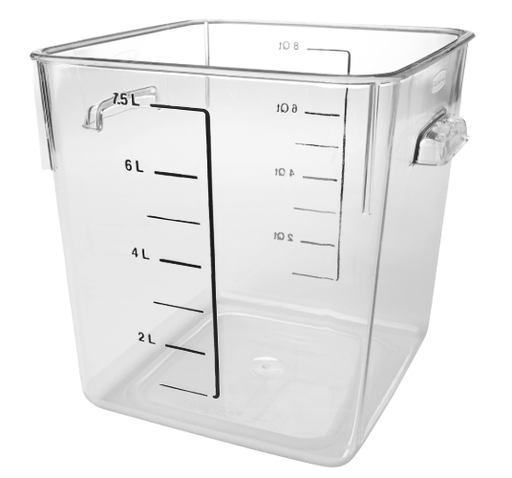 [FG630800CLR] Square Storage Container 8Qt/7.6L Clear