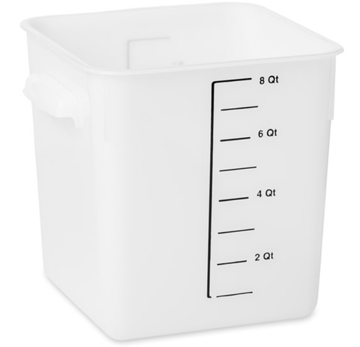[FG9F0600WHT] Square Storage Containers 8Qt/7.6L White