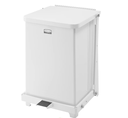 [FGQST7EPLWH] Defenders Square Quiet Step Can 7Gal/26L White 
