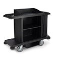 [FG618900BLA] Executive Full Size Housekeeping Cart Traditional Black 