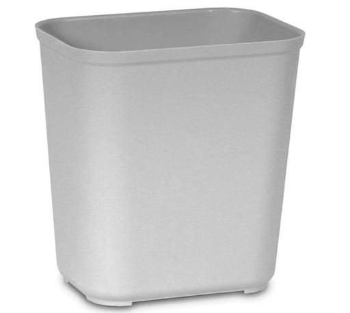 [FG254300GRAY] Fire Resistant Wastebasket 28Qt/26L Gray 