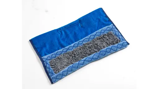 [1791794] Hygen Pulse Microfiber Rough Surface Scrub Mop Pad Blue 