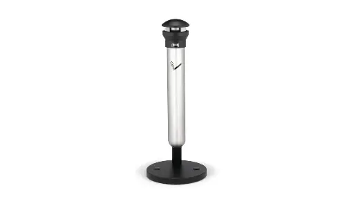 [FG9W3100SSBLA] Infinity Base Mount Smoking Receptacle Stainless Steel With Black Top 