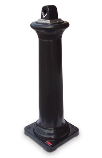 [FG9W3800BLA] Landmark Series Classic Container Square Dome Top Black 