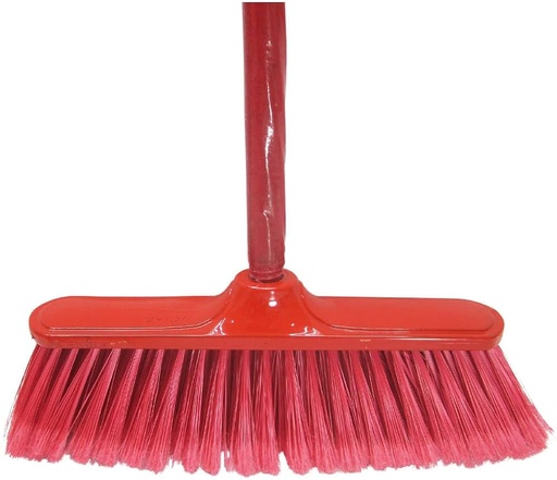 Nylone Soft Broom Sovarna Red With Handle 